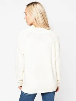 Frame Women’s Boxy Rib Sweater -Clothing Line Store LWSW0698 OFFWHITEalt2