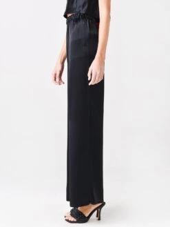 Frame Women's Satin PJ Pant -Clothing Line Store LWWB0750xNOIRxAlt2 51639436