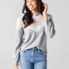 Velvet Women's Mika Sweater -Clothing Line Store MIKA04xGREYxPrimary 20645722