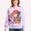 Madeworn Women's Jimi Hendrix Sweater -Clothing Line Store MWJH010SW LILAC