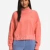 The North Face Women’s Garment Dye Mock-Neck Pullover -Clothing Line Store NF0A7UPKxCORALSUNRISExPrimary 75253732