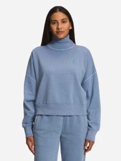 The North Face Women’s Garment Dye Mock-Neck Pullover -Clothing Line Store NF0A7UPKxFOLKBLUExPrimary 75253734