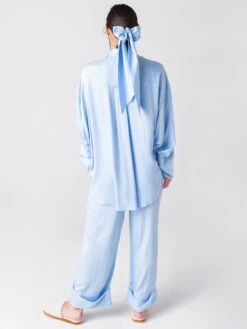 Sleeper Women's Sizeless Viscose Pajama Set -Clothing Line Store PF2110PxBLUExAlt3 39051218