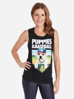 Puppies Make Me Happy Baseball Muscle Tank -Clothing Line Store PPBBMTxBLACKxPrimary 64858024 8f9ad11d 1bcc 4fb4 bda5 7b5bddac7eb0