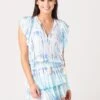 Cool Change Women's Quinn Tunic Tie-Dye Cover-Up Dress -Clothing Line Store QUTIExPOOLCOBALTxPrimary 31725968