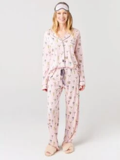 P.J. Salvage Printed Pajama Set With Mask -Clothing Line Store RSPYPJPJxBLUSHxPrimary