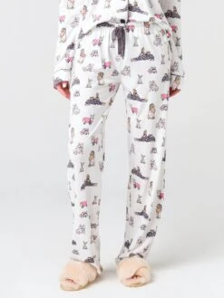 P.J. Salvage Printed Pajama Set With Mask -Clothing Line Store RSPYPJPJxIVORYxAlt4