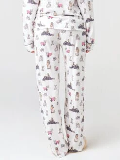 P.J. Salvage Printed Pajama Set With Mask -Clothing Line Store RSPYPJPJxIVORYxAlt5