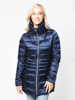 Save The Duck Women's Iris Winter Coat -Clothing Line Store S4366W BLUEBLACK