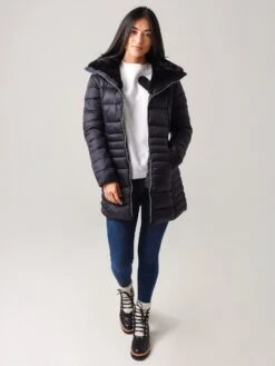 Save The Duck Women's Iris Winter Coat -Clothing Line Store S4366WxBLACKxAlt3 19353651