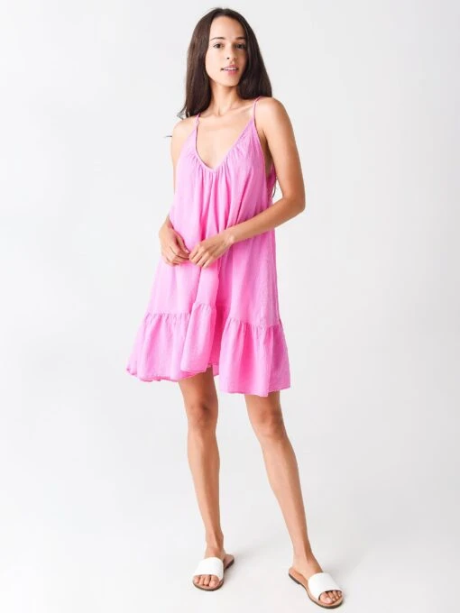 9 Seed Women's St Tropez Ruffle Mini Cover-Up Dress -Clothing Line Store STTROPEZ CC