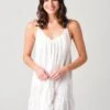 9 Seed Women's St. Tropez Ruffle Mini Cover-Up Dress -Clothing Line Store ST TROPEZxWHITExPrimary 23068219