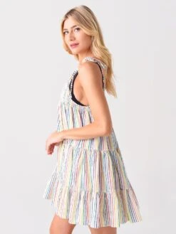 Solid & Striped Women's The Parker Cover-Up Dress -Clothing Line Store SU21 330RP BxRAINBOWPINSTRIPExAlt2 36386906