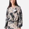 Aviator Nation Women's Hand Dyed Yin Yang Crew Sweatshirt -Clothing Line Store SWHDYYINxTIEDYEDUSTYxPrimary 87695457