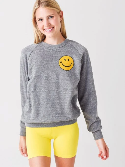 Aviator Nation Women's Smiley Sweatshirt -Clothing Line Store