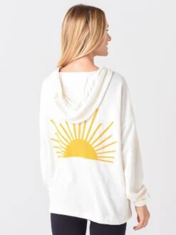 Faherty Brand Women's Daybreak Hoodie -Clothing Line Store WOU2101xMORNINGRAYSxAlt3 39309695