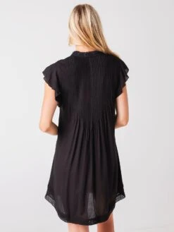 Poupette St Barth Women's Mini Sasha Dress -Clothing Line Store WSAR21NABLAxBLACKxAlt3 41470459