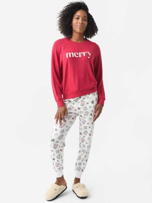 Z Supply Women's Cassie Merry Long Sleeve Top -Clothing Line Store