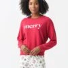 Z Supply Women's Cassie Merry Long Sleeve Top -Clothing Line Store ZLT224916xBERRYREDxPrimary 82310230