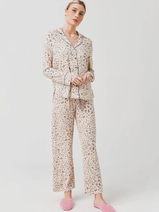 Z Supply Women's Softest Leopard Pajama Set -Clothing Line Store