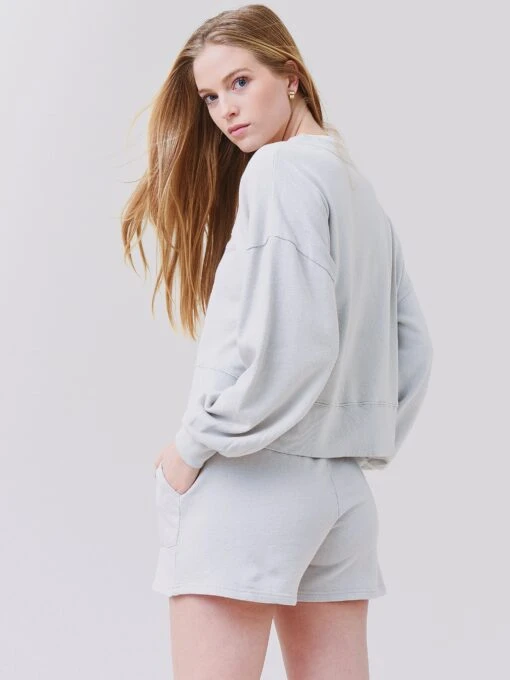 Z Supply Women's Hana Henley Sweatshirt -Clothing Line Store