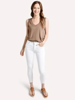 AGOLDE Sophie Crop Hi Rise Straight -Clothing Line Store a018b 1013 sanction white alt1