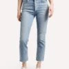 Agolde Riley Hi-Rise Straight Crop Jean -Clothing Line Store a056d 811 zephyr md ltindigo