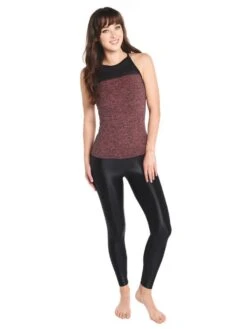 Koral Activewear Mover Tank -Clothing Line Store a224ss52 heathergreyrose blackalt3