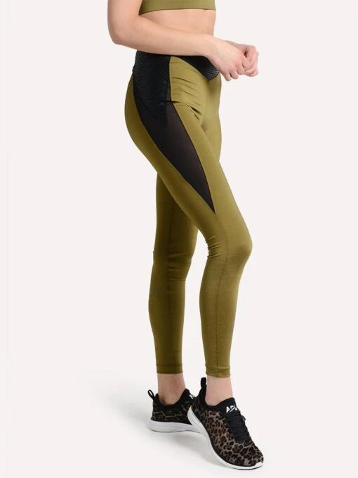 Koral Activewear Taint Shantung High Rise Legging -Clothing Line Store a2510hq11 amarelo blackalt1