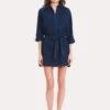 Amita Naithani Signature Eyelet Big Shirt -Clothing Line Store an 3004 navy a1944996 e8ff 40eb 8310 3833d5eb109e