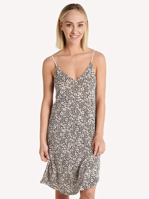 ATM Women's Lunar Leopard Slub Jersey Slip Dress -Clothing Line Store aw2189 fk6 lunarcombo