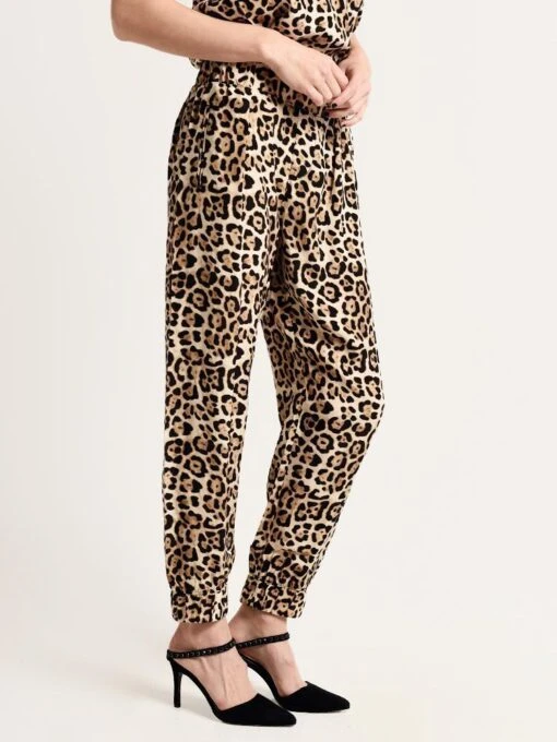 ATM Leopard Print Silk Pull On Pant -Clothing Line Store aw9148 bd9 leopardprintalt2