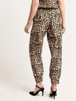 ATM Leopard Print Silk Pull On Pant -Clothing Line Store aw9148 bd9 leopardprintalt3