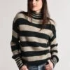 J.O.A. Stripe Turtleneck Sweater -Clothing Line Store bc7783 grey green 96c08ff0 7d53 48e3 8e9f 37a70a4f0dc2