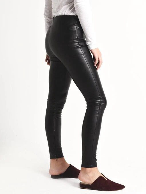 Velvet Berdine Faux Leather Leggings -Clothing Line Store berdine03 blackalt1