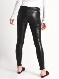 Velvet Berdine Faux Leather Leggings -Clothing Line Store berdine03 blackalt2