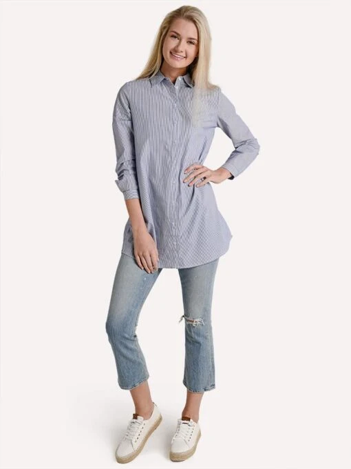 BB Dakota One Line Day Shirt Dress -Clothing Line Store bj108494 frenchbluealt3