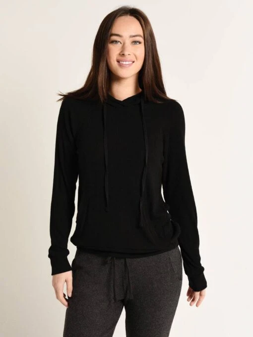 Velvet Brooke Hoodie Top -Clothing Line Store brooke03 black