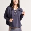 Beyond Yoga Over Tied Cropped Pullover -Clothing Line Store cf7549 deepamethyst