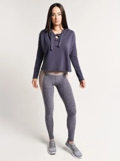 Beyond Yoga Over Tied Cropped Pullover -Clothing Line Store cf7549 deepamethystalt3