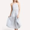 Endless Rose Striped Maxi Dress -Clothing Line Store ch1018d blue