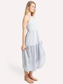 Endless Rose Striped Maxi Dress -Clothing Line Store ch1018d bluealt1