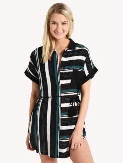 Dolce Vita Joey T-Shirt Dress -Clothing Line Store dvvs119co52 black junglealt3