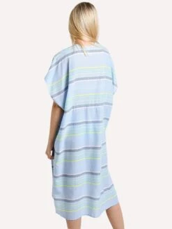 Echo Sunset Stripe Midi Cover Up -Clothing Line Store eb0050 skybluealt2