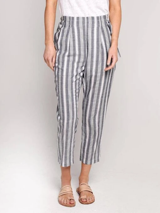 Everly Stripe Trousers -Clothing Line Store ep3786 navy 57498230 60f5 420d 9b12 2a3a1904a365