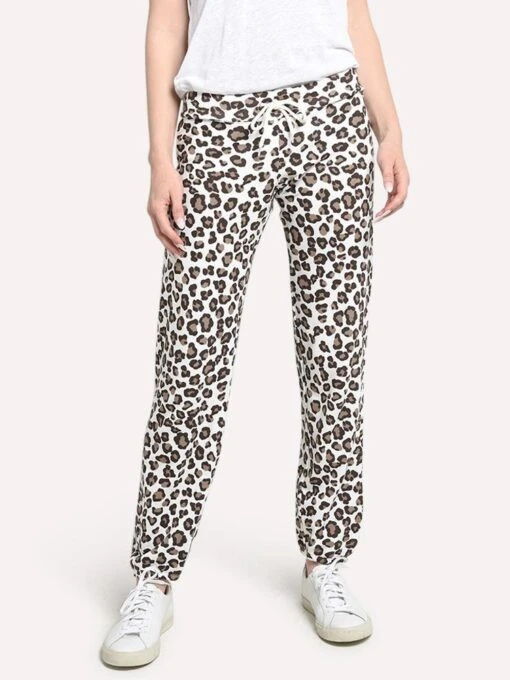 Monrow Women's Leopard Vintage Sweats -Clothing Line Store hb006 168 natural 36556602 56af 4f26 90c4 514c8faeafb2