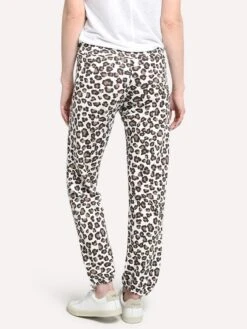 Monrow Women's Leopard Vintage Sweats -Clothing Line Store hb006 168 naturalalt2