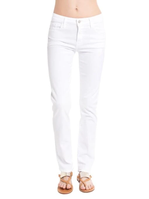 J Brand Women's Amelia Mid Rise Straight Jean -Clothing Line Store jb000483 blanc 22e5e5f6 aeca 40a8 a08d b3ca900c7b15