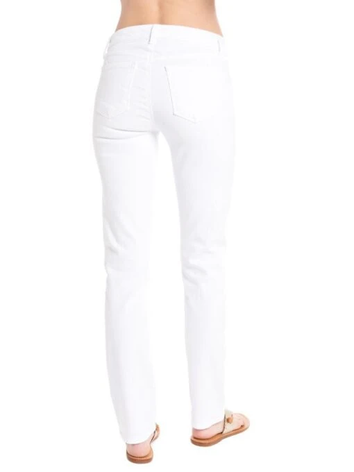 J Brand Women's Amelia Mid Rise Straight Jean -Clothing Line Store jb000483 blancalt3