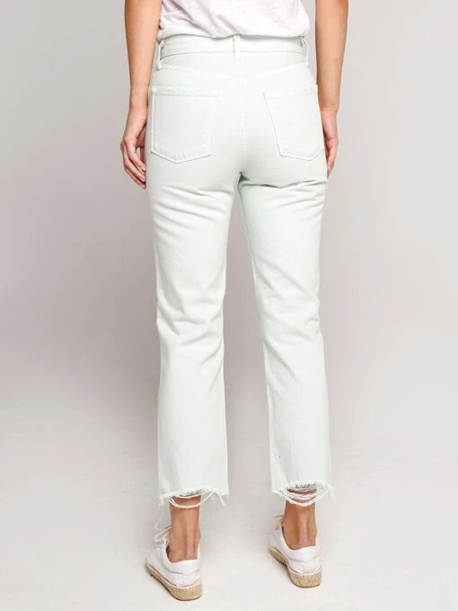 J Brand Wynne Crop Straight Jean -Clothing Line Store jb001533 spearmintdestructalt3